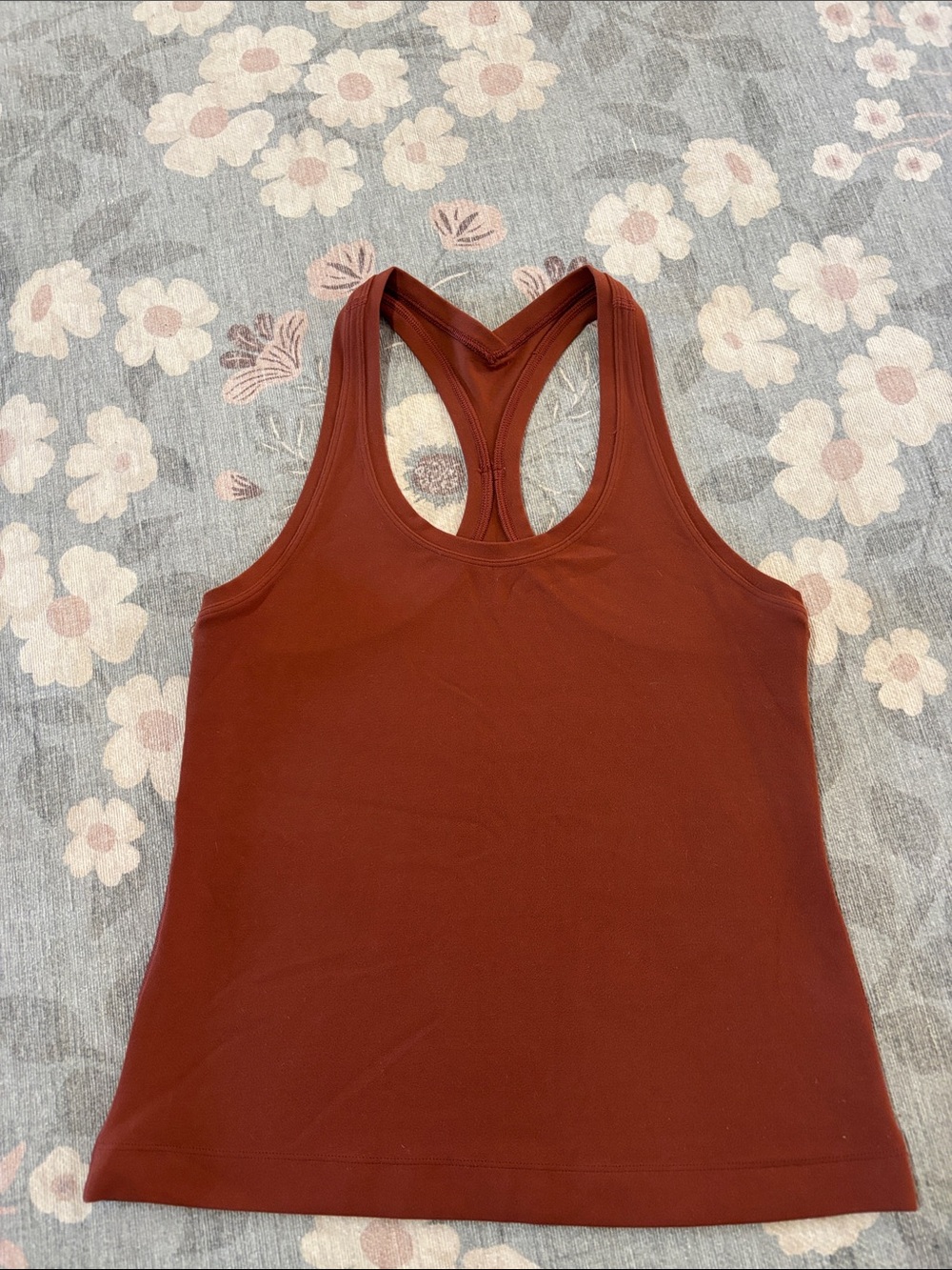 lululemon Rust Red Racerback Tank Top - Picture 2 of 3